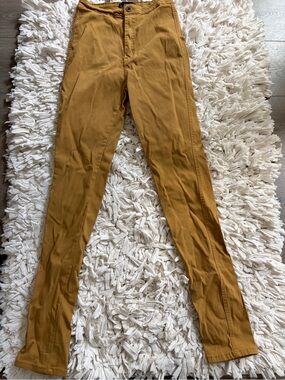 Slim Fit Men's Chino Pants in Mustard